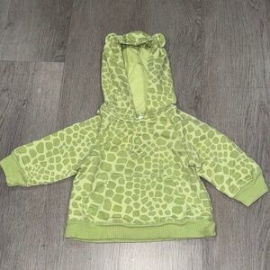 Green Baby Giraffe Animal Print Sweater